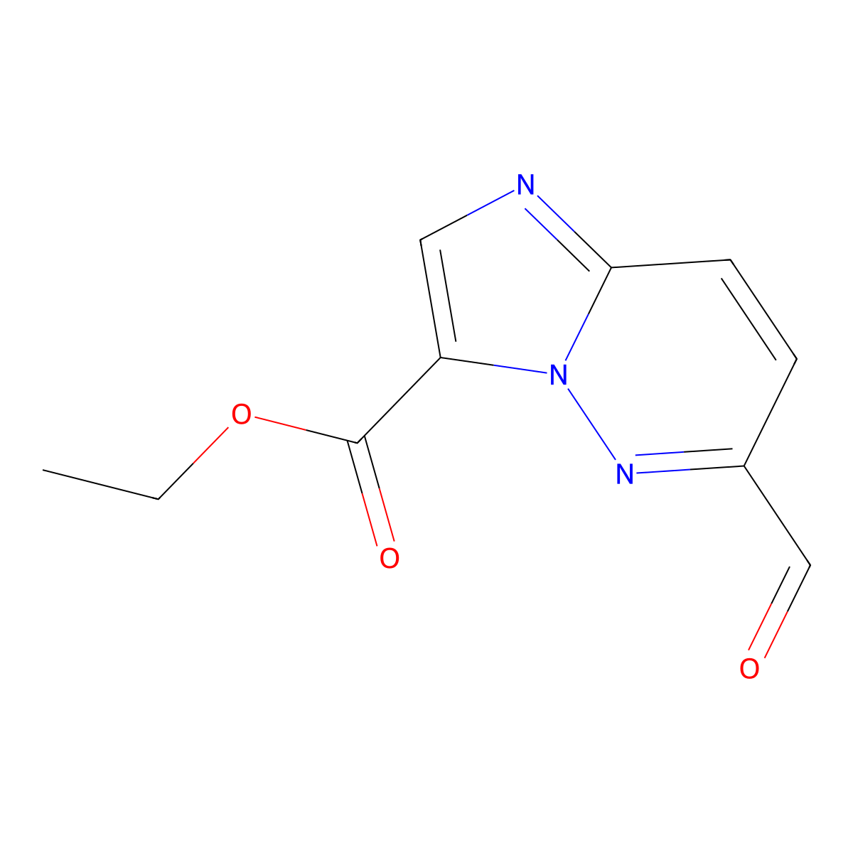 Ethyl 6-formylimidazo[1,2-B]pyridazine-3-carboxylate molecular structure, CAS 2001563-53-5