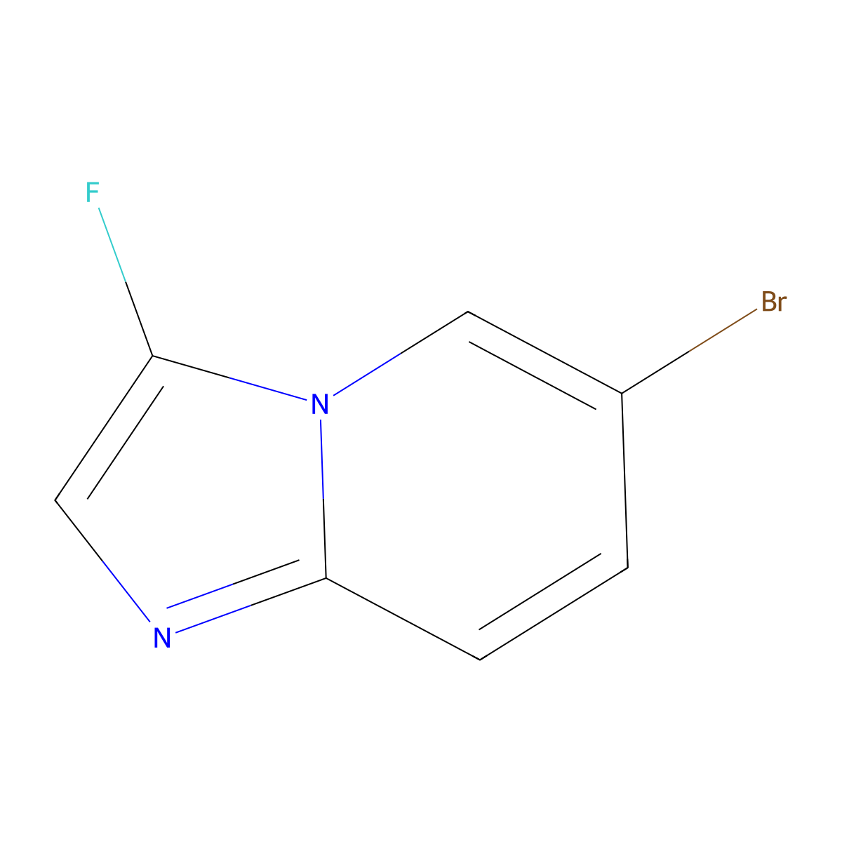 6-Bromo-3-fluoroimidazo[1,2-A]pyridine molecular structure, CAS 2001563-56-8