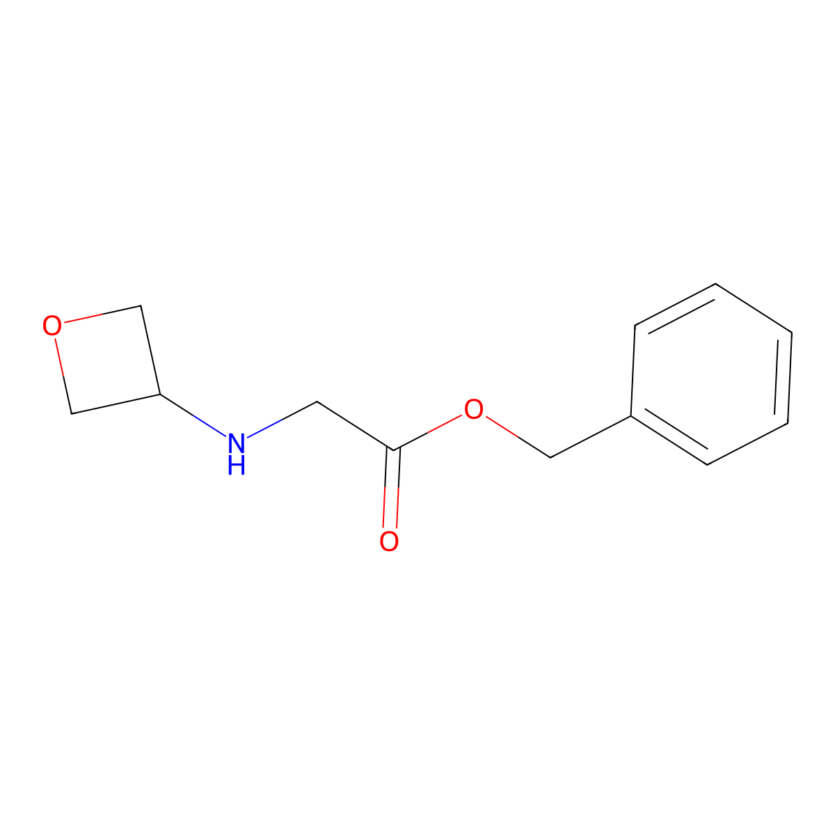 N-3-oxetanylglycine phenylmethyl ester molecular structure, CAS 2001596-36-5