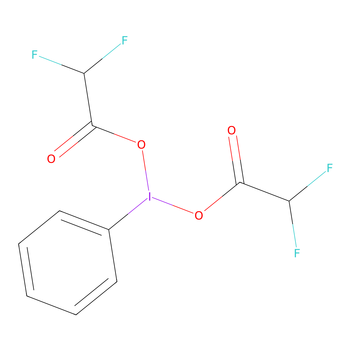 [(2,2-Difluoroacetyl)oxy-phenyl-lambda3-iodanyl] 2,2-difluoroacetate molecular structure, CAS 2001603-50-3