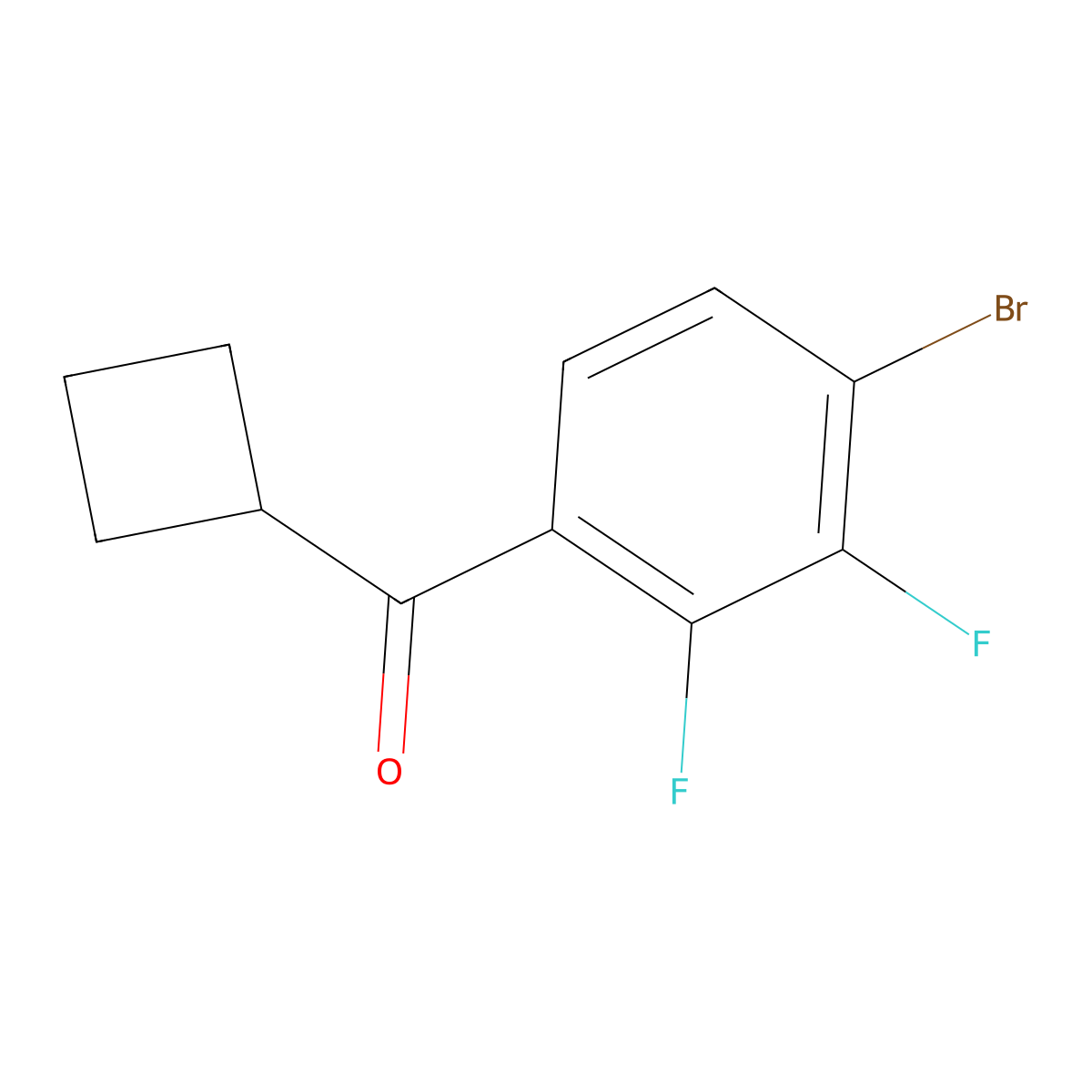 (4-Bromo-2,3-difluorophenyl)cyclobutylmethanone molecular structure, CAS 2001611-42-1