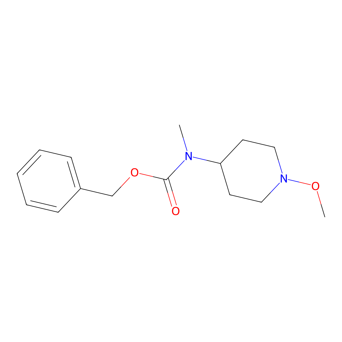benzyl N-(1-methoxypiperidin-4-yl)-N-methylcarbamate molecular structure, CAS 2001685-87-4