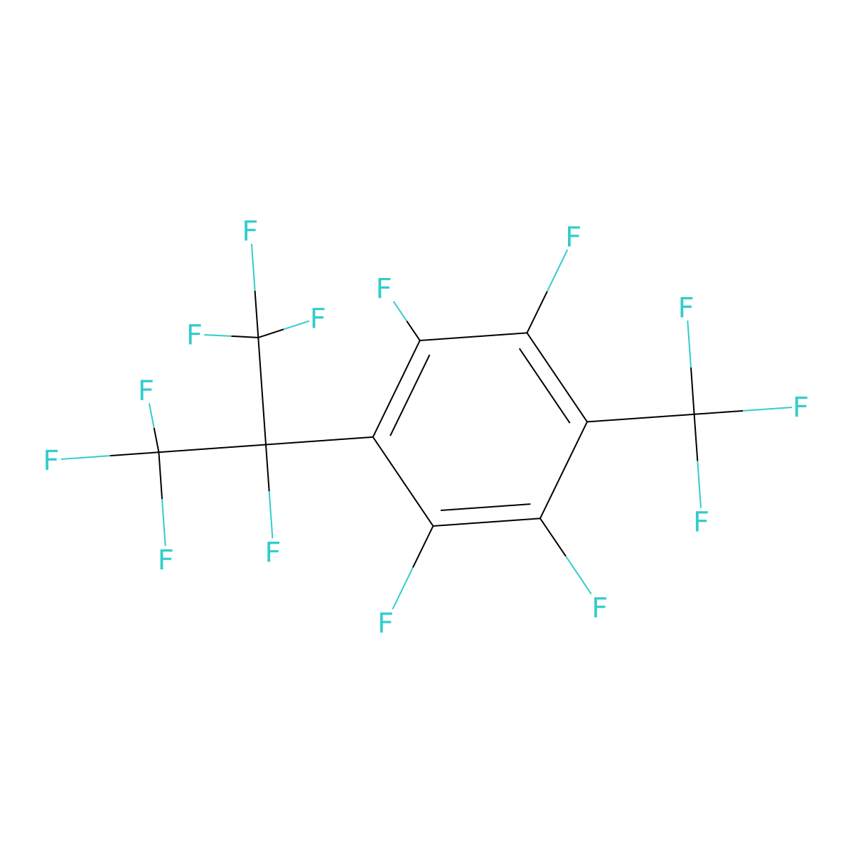 4-(Heptafluoroisopropyl)tetrafluorobenzotrifluoride molecular structure, CAS 20017-49-6