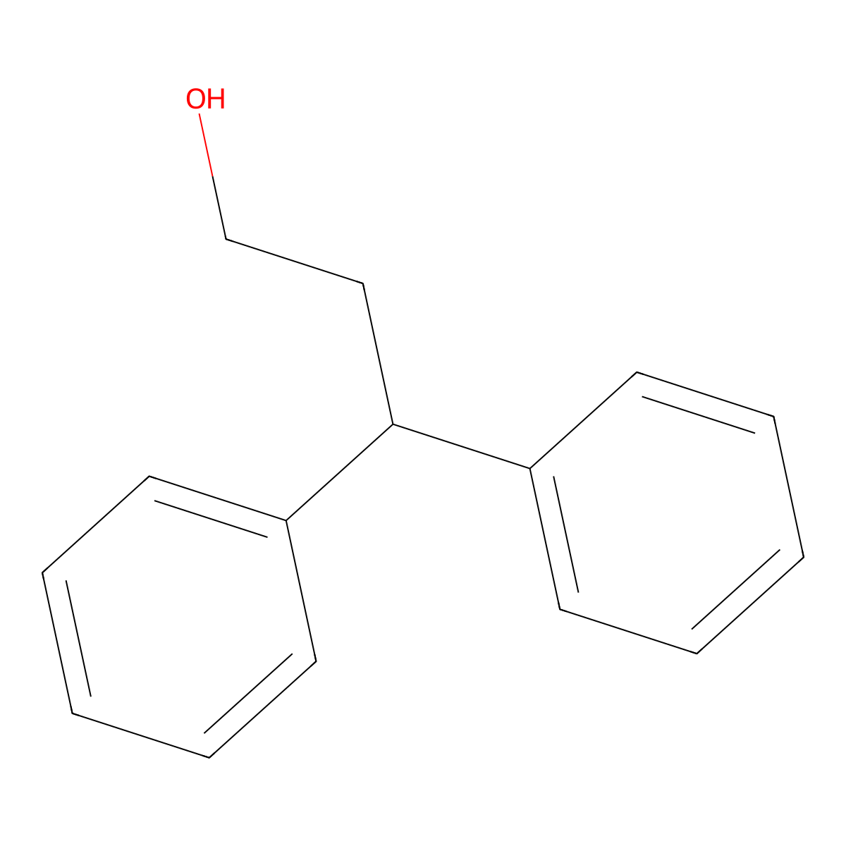 3,3-Diphenylpropanol molecular structure, CAS 20017-67-8