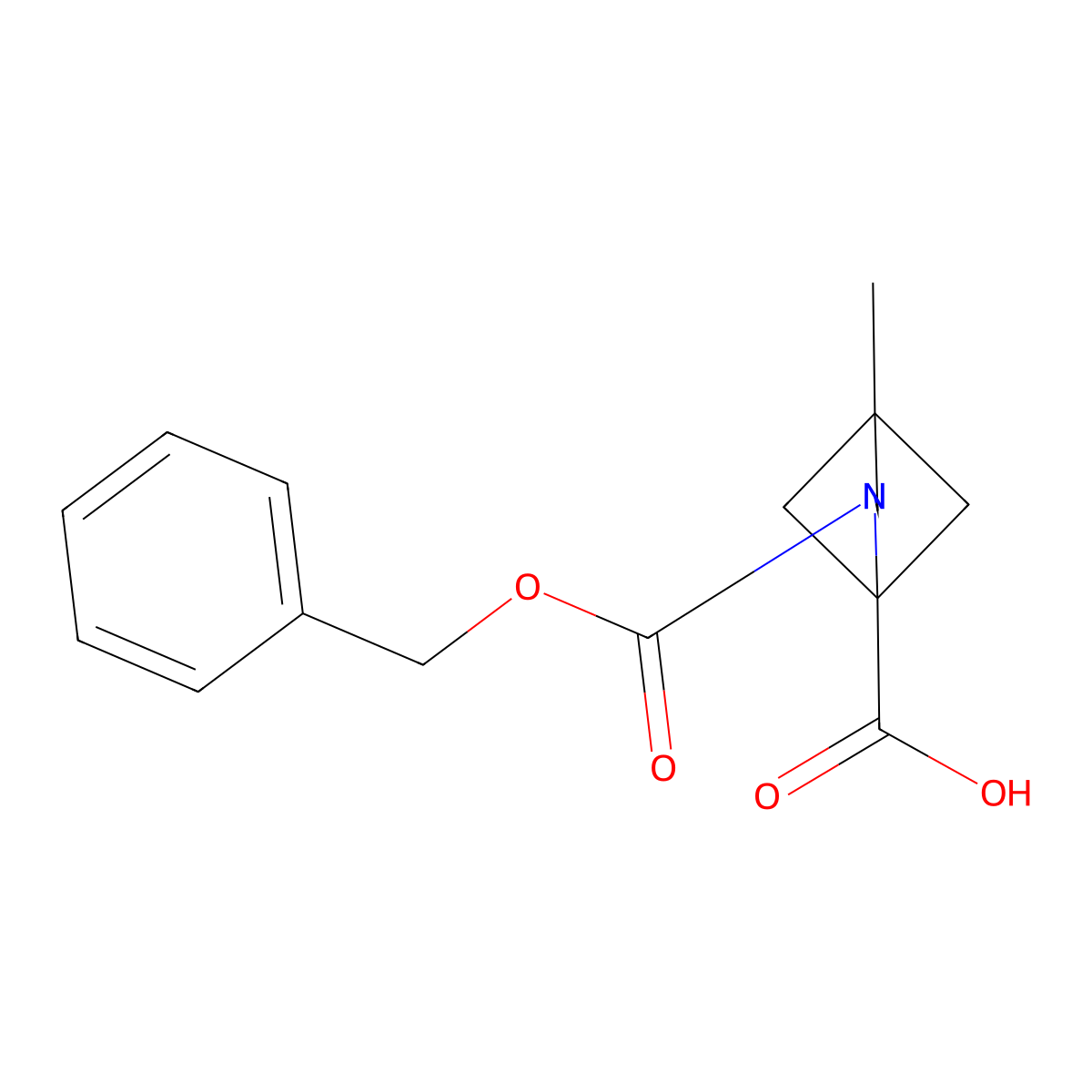 2-[(Benzyloxy)carbonyl]-4-methyl-2-azabicyclo[2.1.1]hexane-1-carboxylic acid molecular structure, CAS 2001701-59-1
