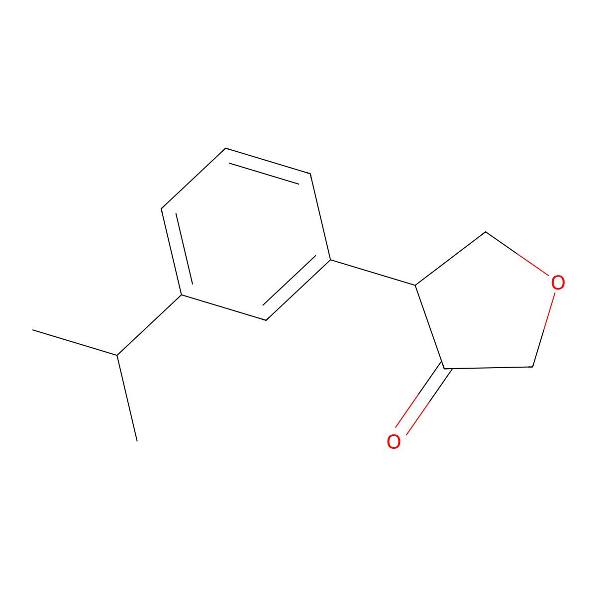 4-[3-(Propan-2-yl)phenyl]oxolan-3-one molecular structure, CAS 2001812-96-8