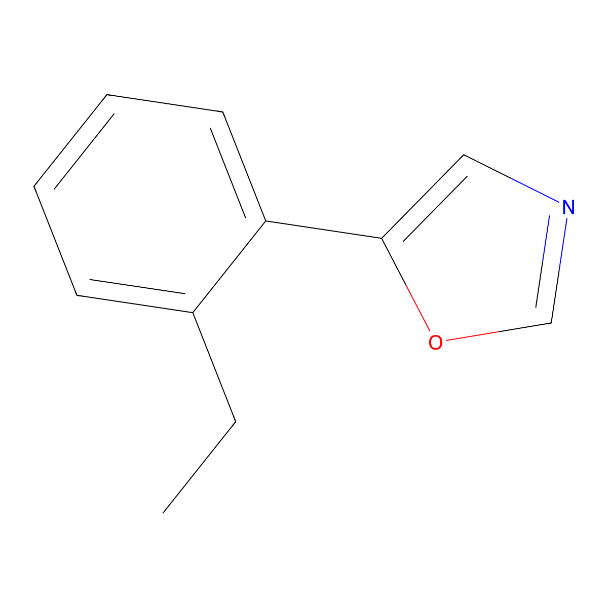 5-(2-Ethylphenyl)oxazole molecular structure, CAS 2001814-50-0