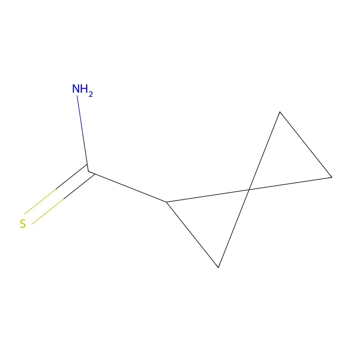 Spiro[2.2]pentane-1-carbothioamide molecular structure, CAS 2001830-06-2