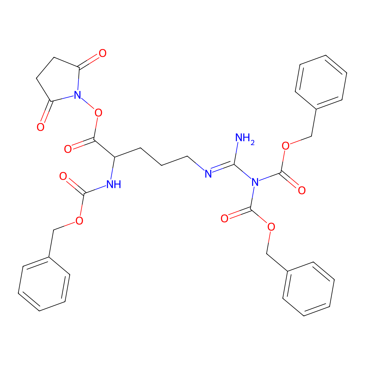 Z-D-Arg(Z)-OSu molecular structure, CAS 200191-86-2