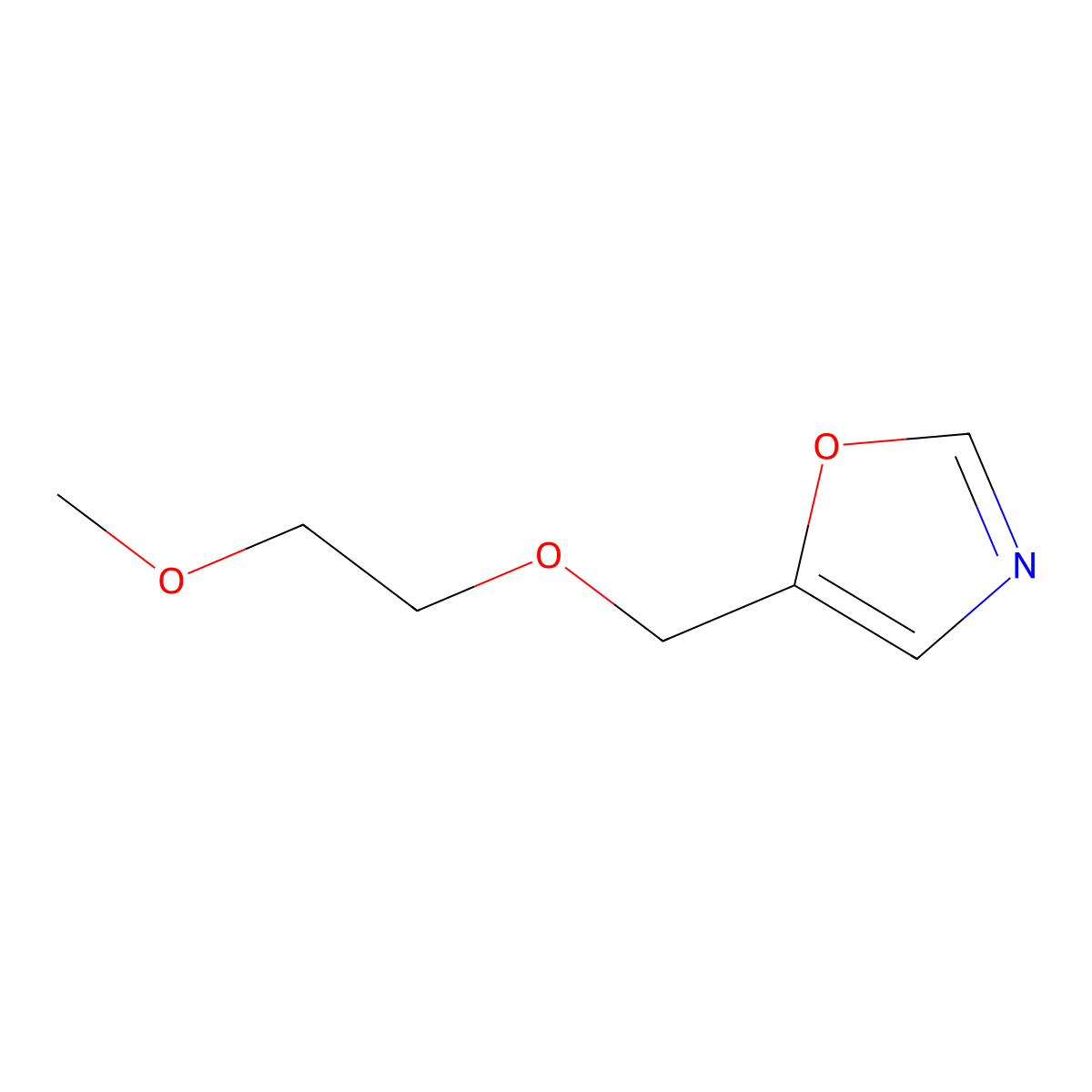 5-[(2-Methoxyethoxy)methyl]-1,3-oxazole molecular structure, CAS 2001918-96-1