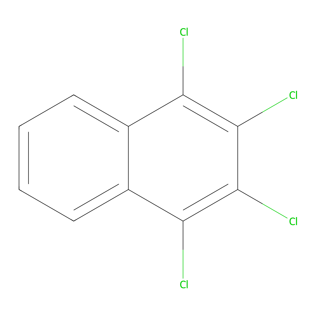 1,2,3,4-Tetrachloronaphthalene molecular structure, CAS 20020-02-4