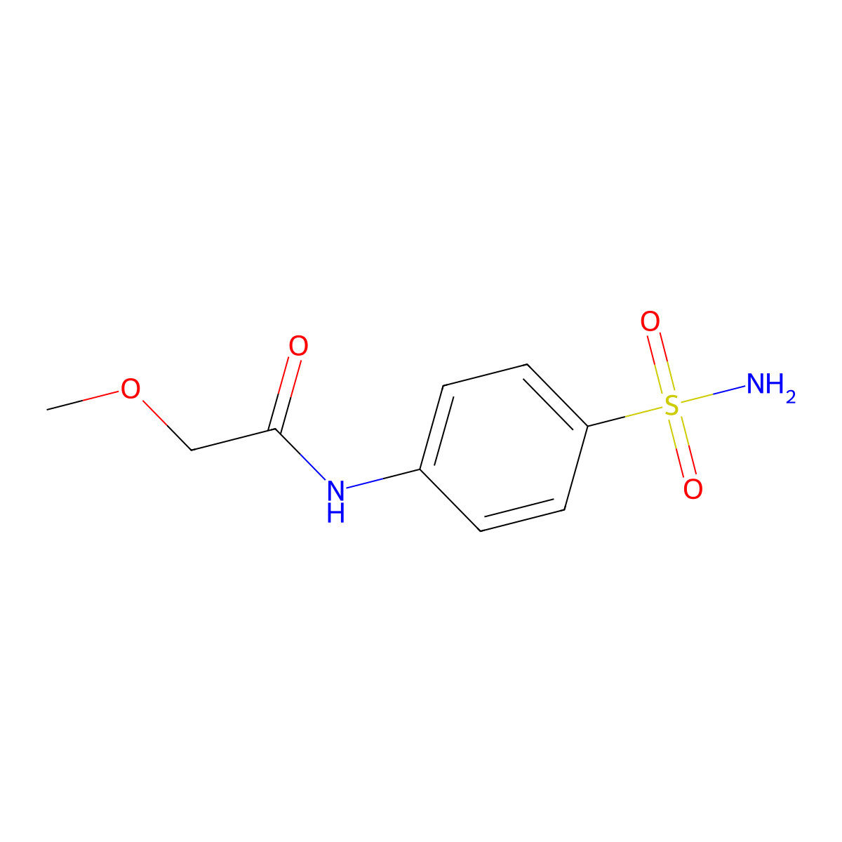 2-methoxy-N-(4-sulfamoylphenyl)acetamide molecular structure, CAS 200201-59-8