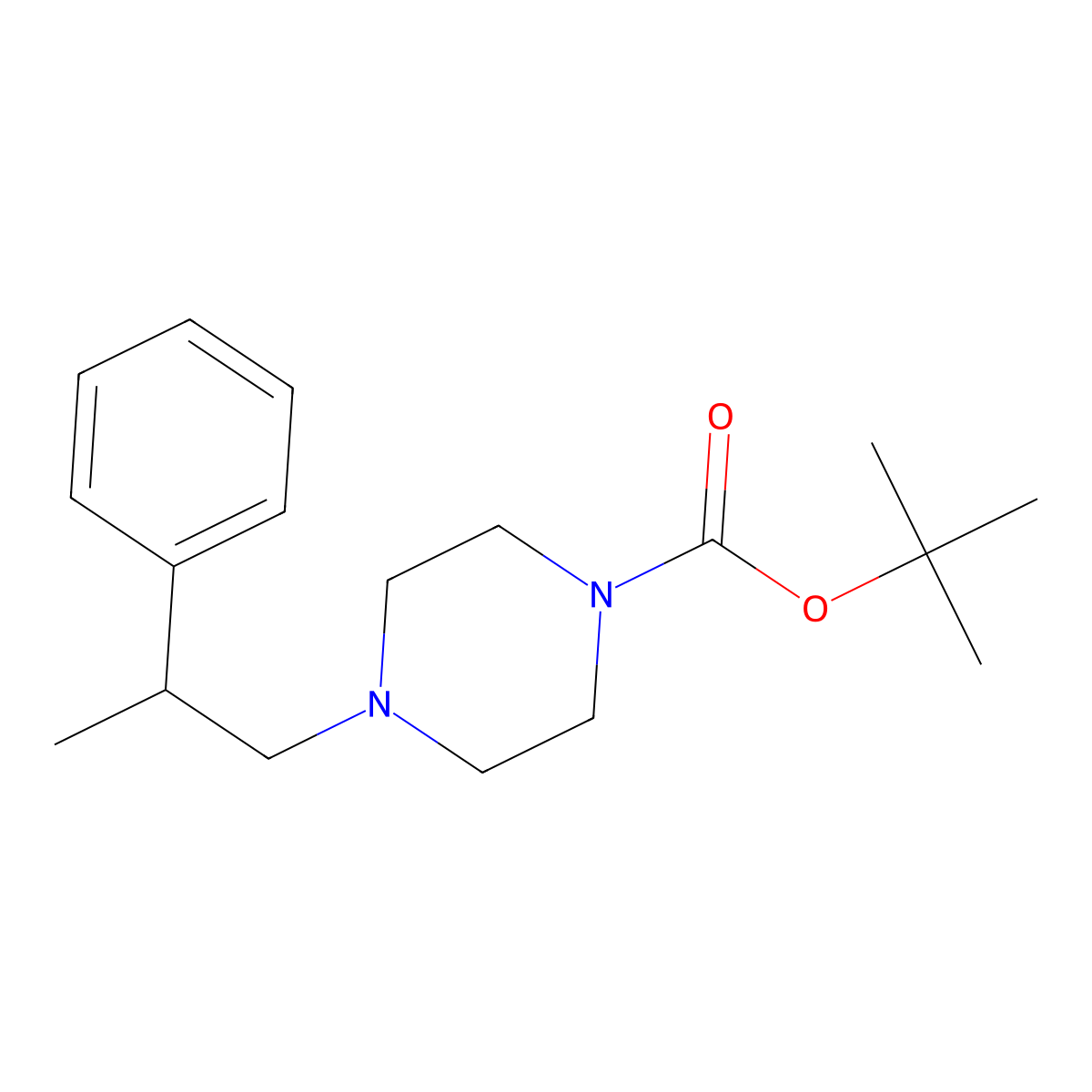 4-(2-Phenylpropyl)-1-piperazinecarboxylic acid 1,1-dimethylethyl ester molecular structure, CAS 200204-92-8