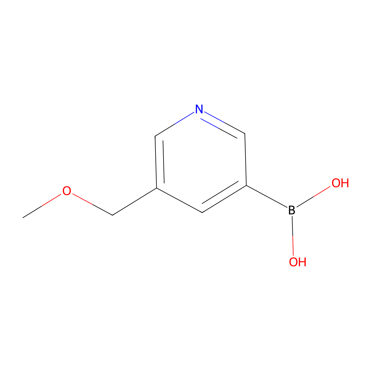 (5-(Methoxymethyl)pyridin-3-yl)boronic acid molecular structure, CAS 200204-95-1