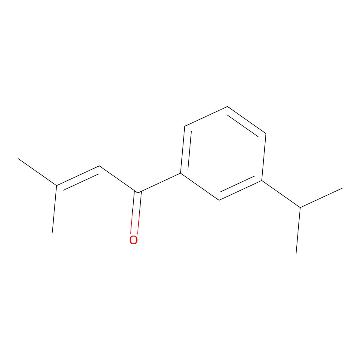 3-Methyl-1-[3-(1-methylethyl)phenyl]-2-buten-1-one molecular structure, CAS 2002051-03-6