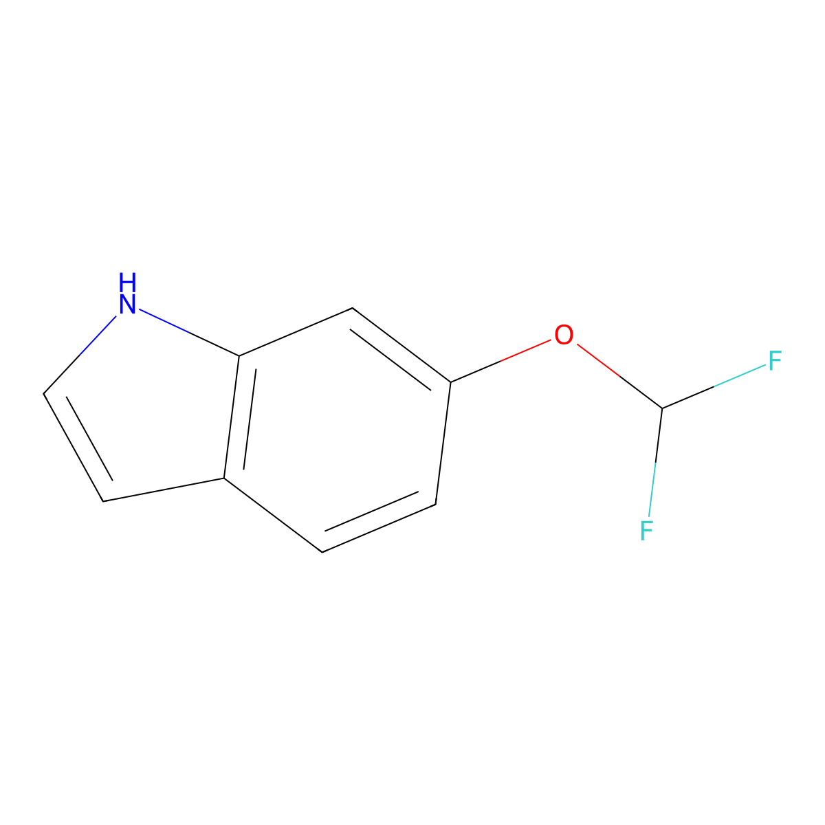 6-(Difluoromethoxy)-1H-indole molecular structure, CAS 200207-21-2