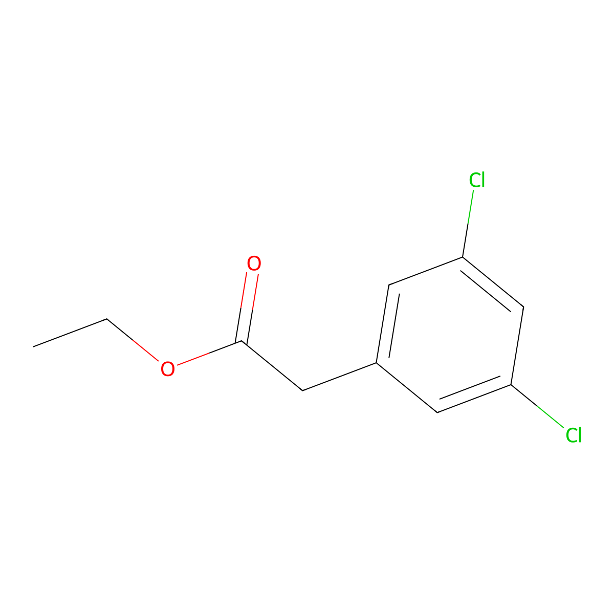Ethyl 2-(3,5-dichlorophenyl)acetate molecular structure, CAS 200214-60-4