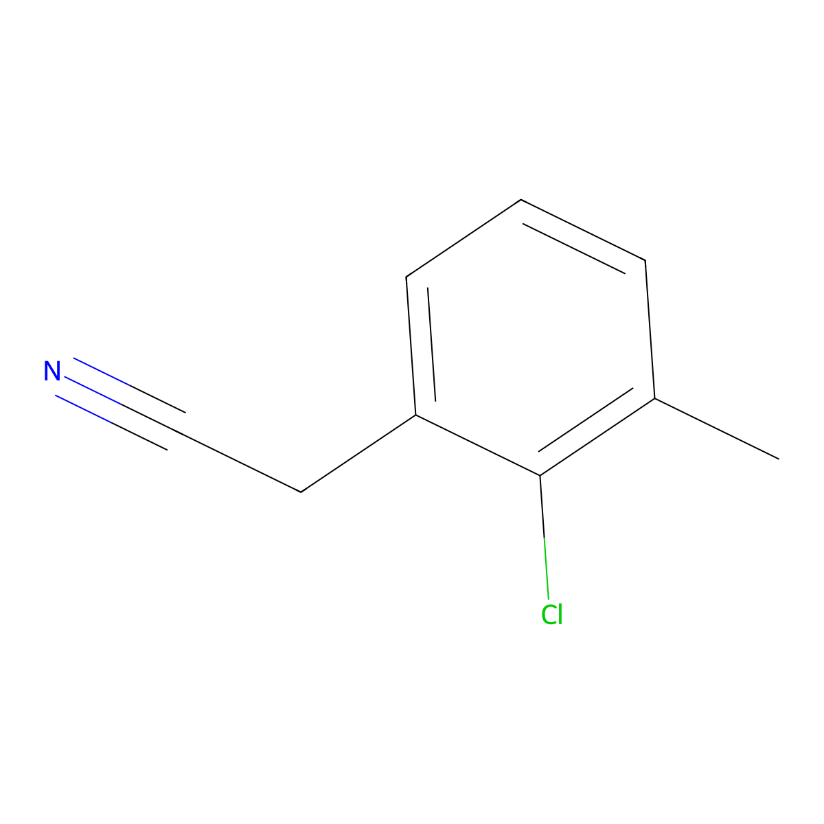 2-(2-Chloro-3-methylphenyl)acetonitrile molecular structure, CAS 200214-73-9