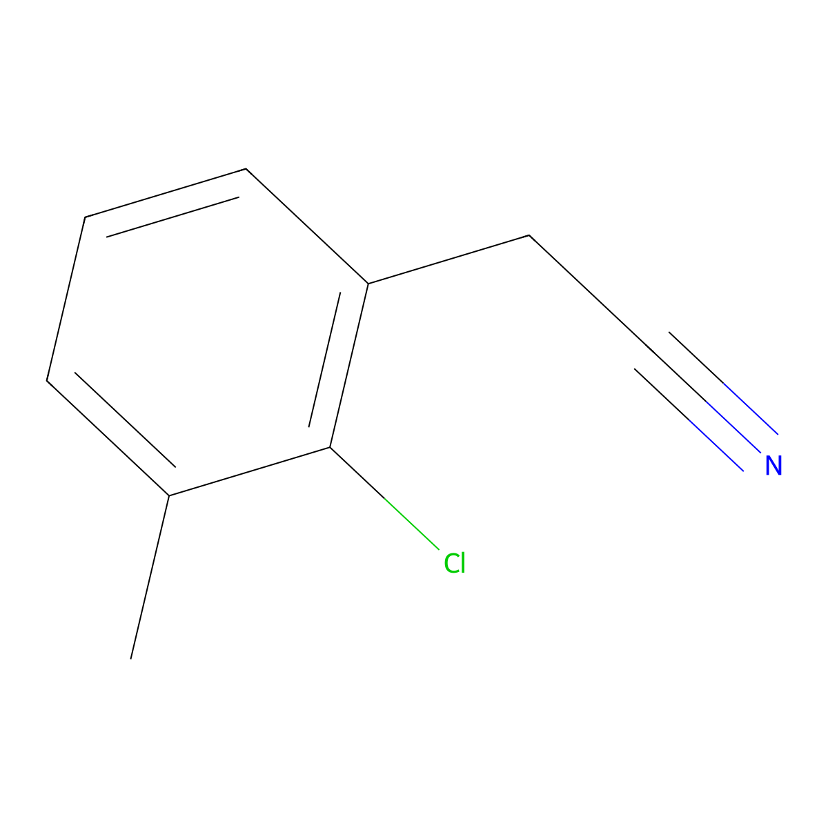 2-(2-Chloro-3-methylphenyl)acetonitrile molecular structure, CAS 200214-73-9