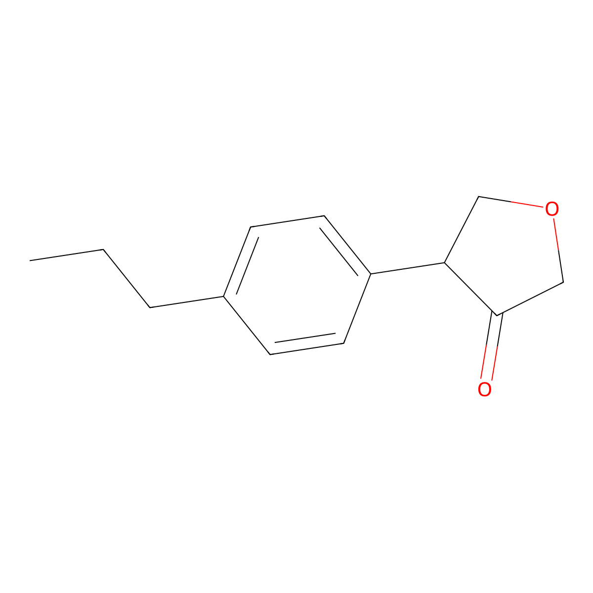 4-(4-Propylphenyl)oxolan-3-one molecular structure, CAS 2002220-26-8