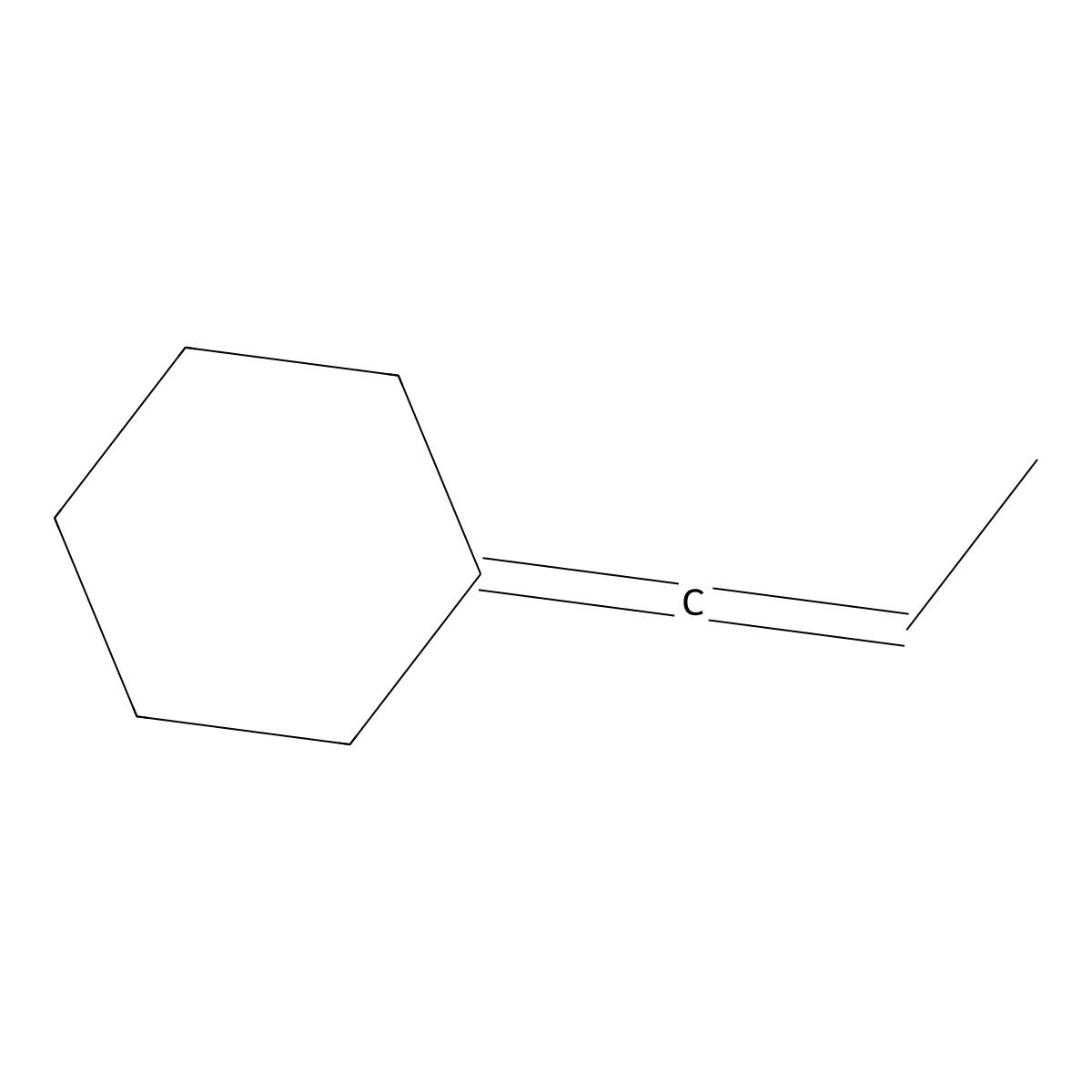 Cyclohexane, 1-propenylidene- molecular structure, CAS 20023-43-2