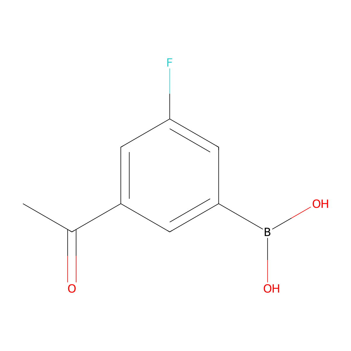 (3-Acetyl-5-fluorophenyl)boronic acid molecular structure, CAS 2002406-01-9