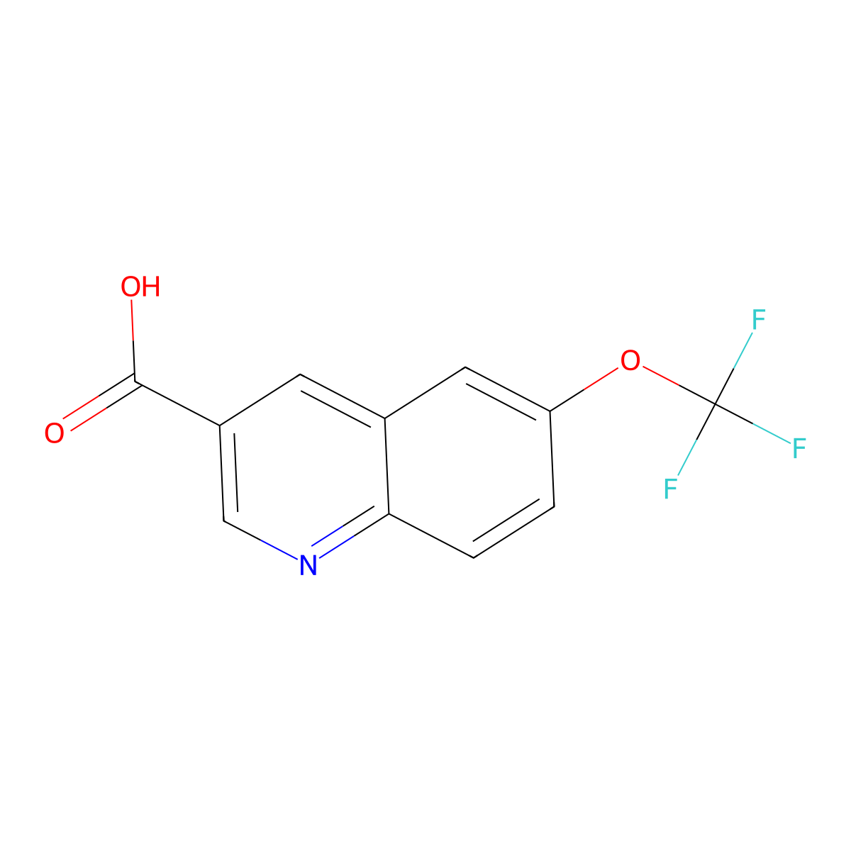 6-(Trifluoromethoxy)quinoline-3-carboxylic acid molecular structure, CAS 2002471-85-2