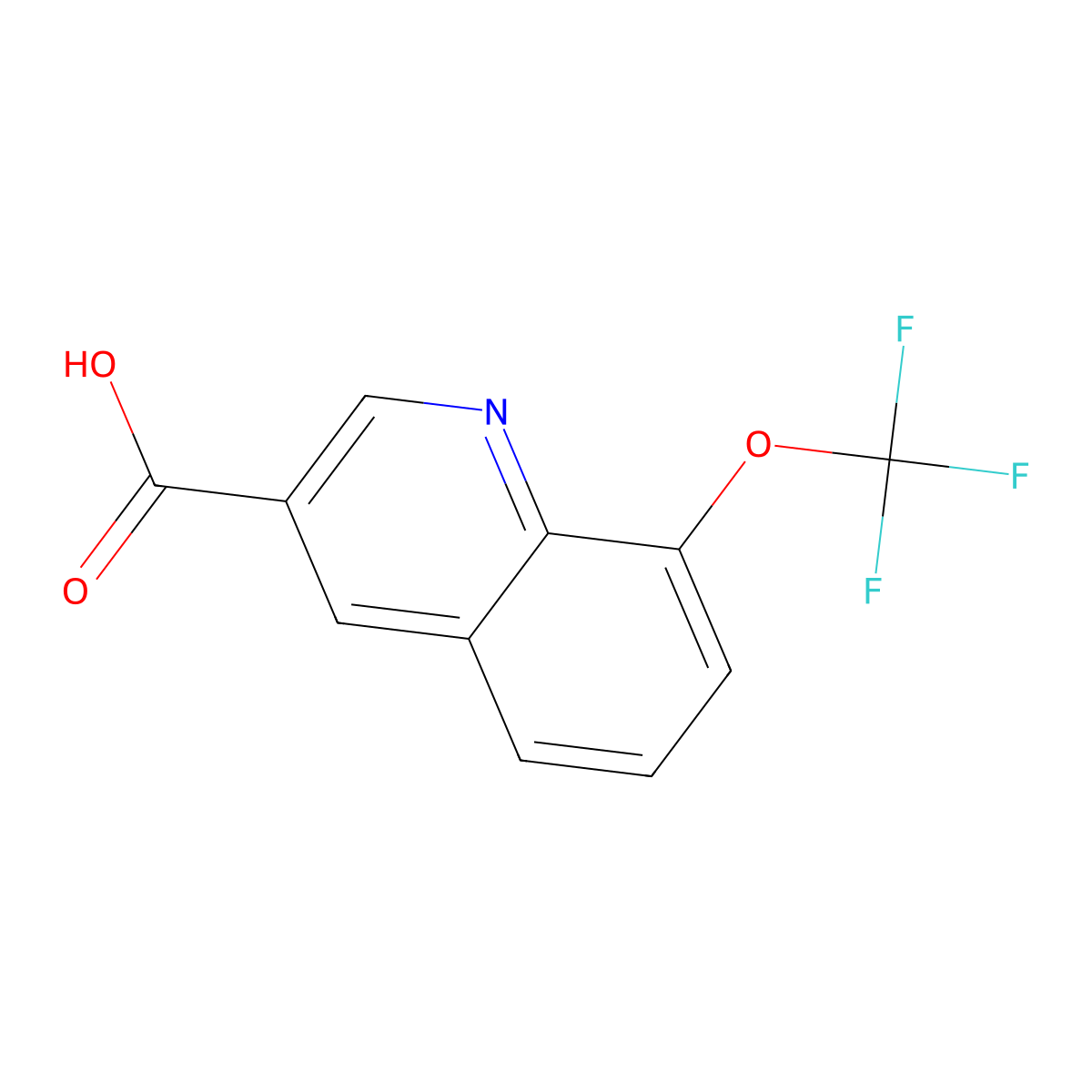 8-(Trifluoromethoxy)quinoline-3-carboxylic acid molecular structure, CAS 2002472-85-5