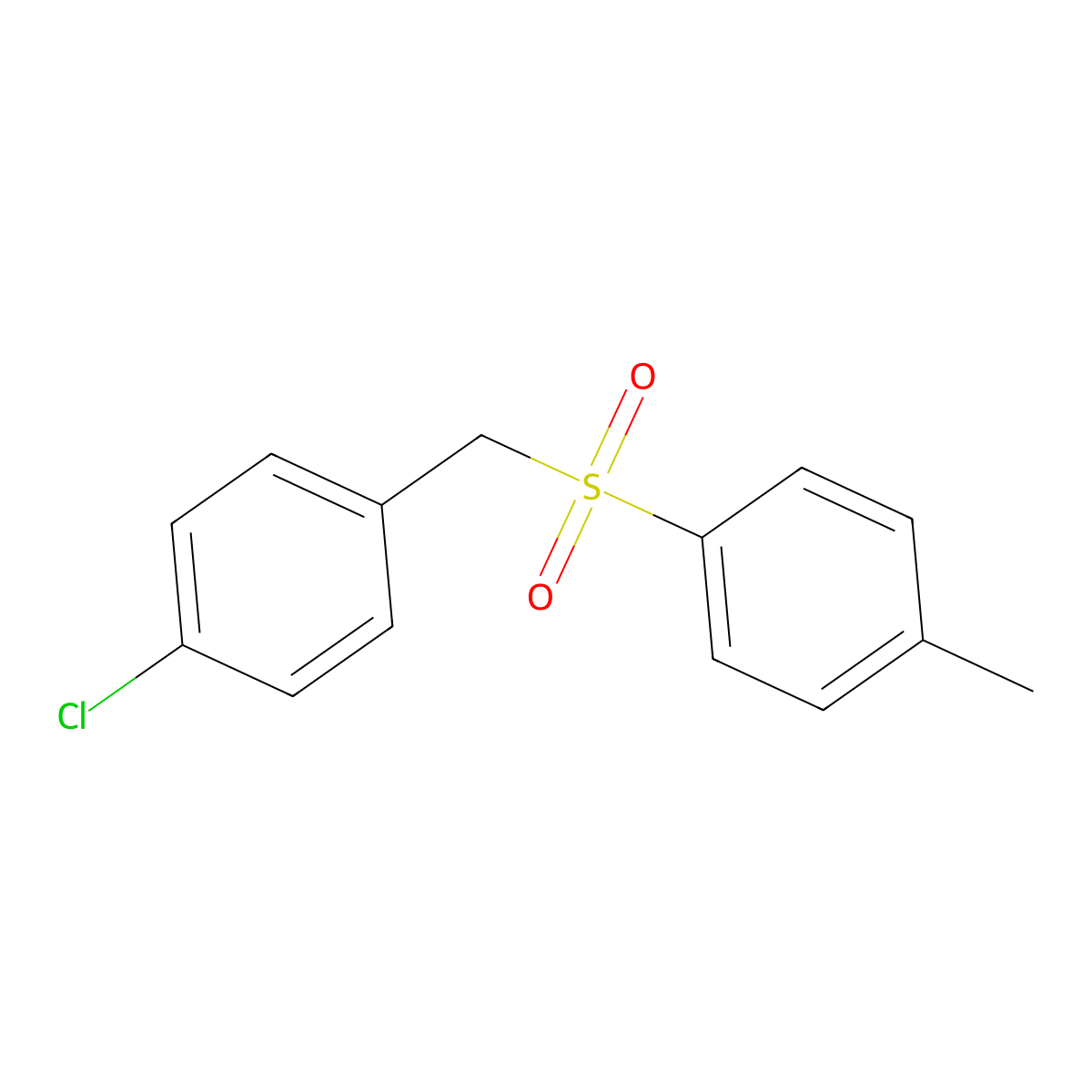 (4-Chlorobenzyl)p-tolyl sulfone molecular structure, CAS 20025-49-4