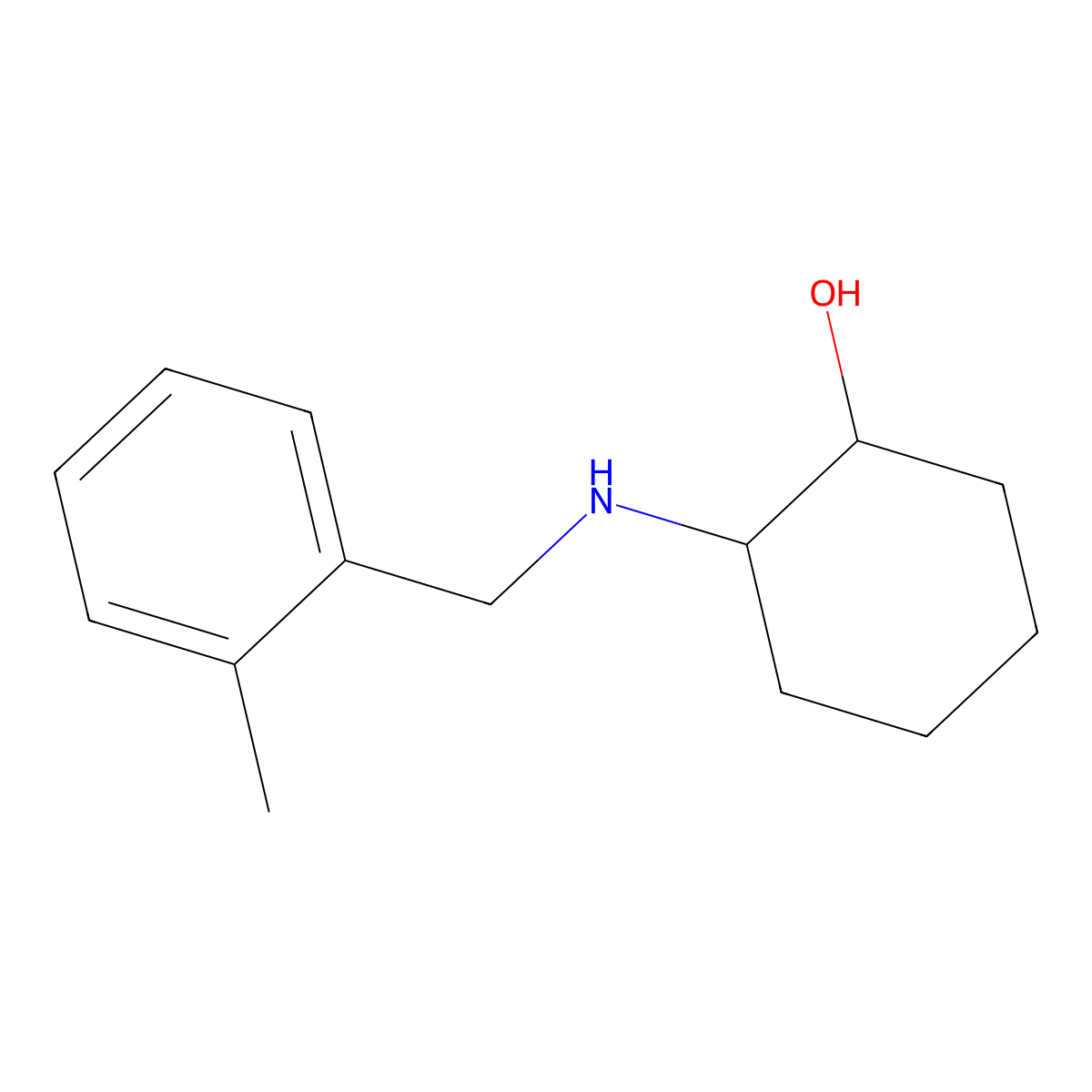 (1S,2S)-2-{[(2-methylphenyl)methyl]amino}cyclohexan-1-ol molecular structure, CAS 2002526-61-4