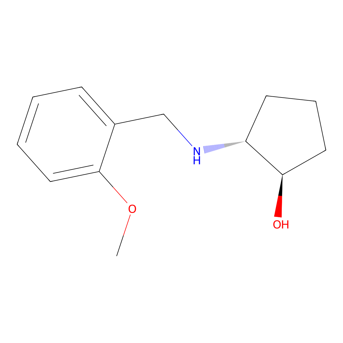 (1R,2R)-2-((2-Methoxybenzyl)amino)cyclopentan-1-ol molecular structure, CAS 2002542-31-4
