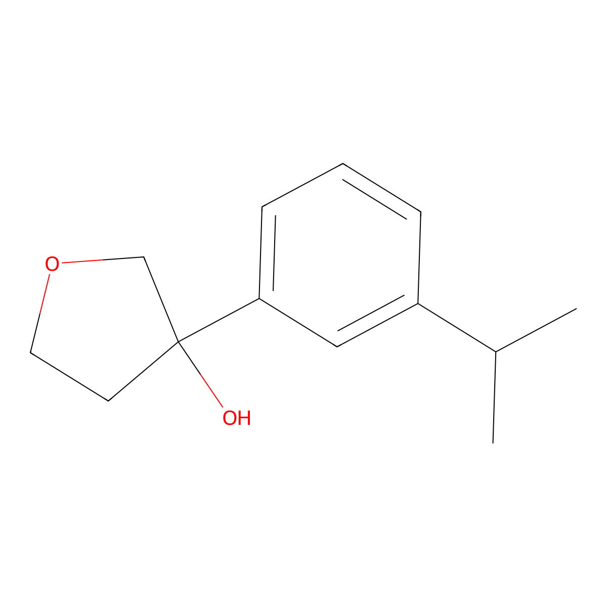 Tetrahydro-3-[3-(1-methylethyl)phenyl]-3-furanol molecular structure, CAS 2002563-01-9