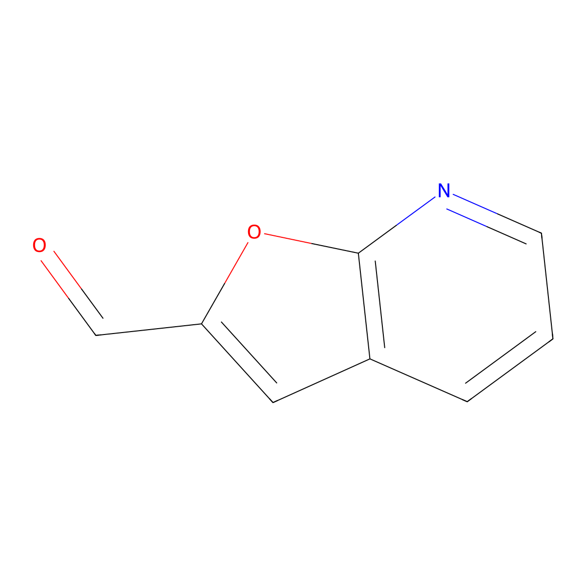 Furo[2,3-b]pyridine-2-carbaldehyde molecular structure, CAS 20026-19-1