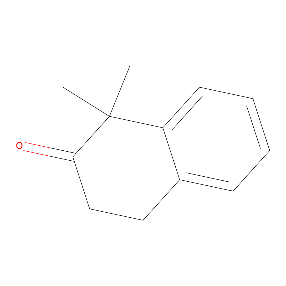 1,1-dimethyl-3,4-dihydronaphthalen-2(1H)-one molecular structure, CAS 20027-76-3
