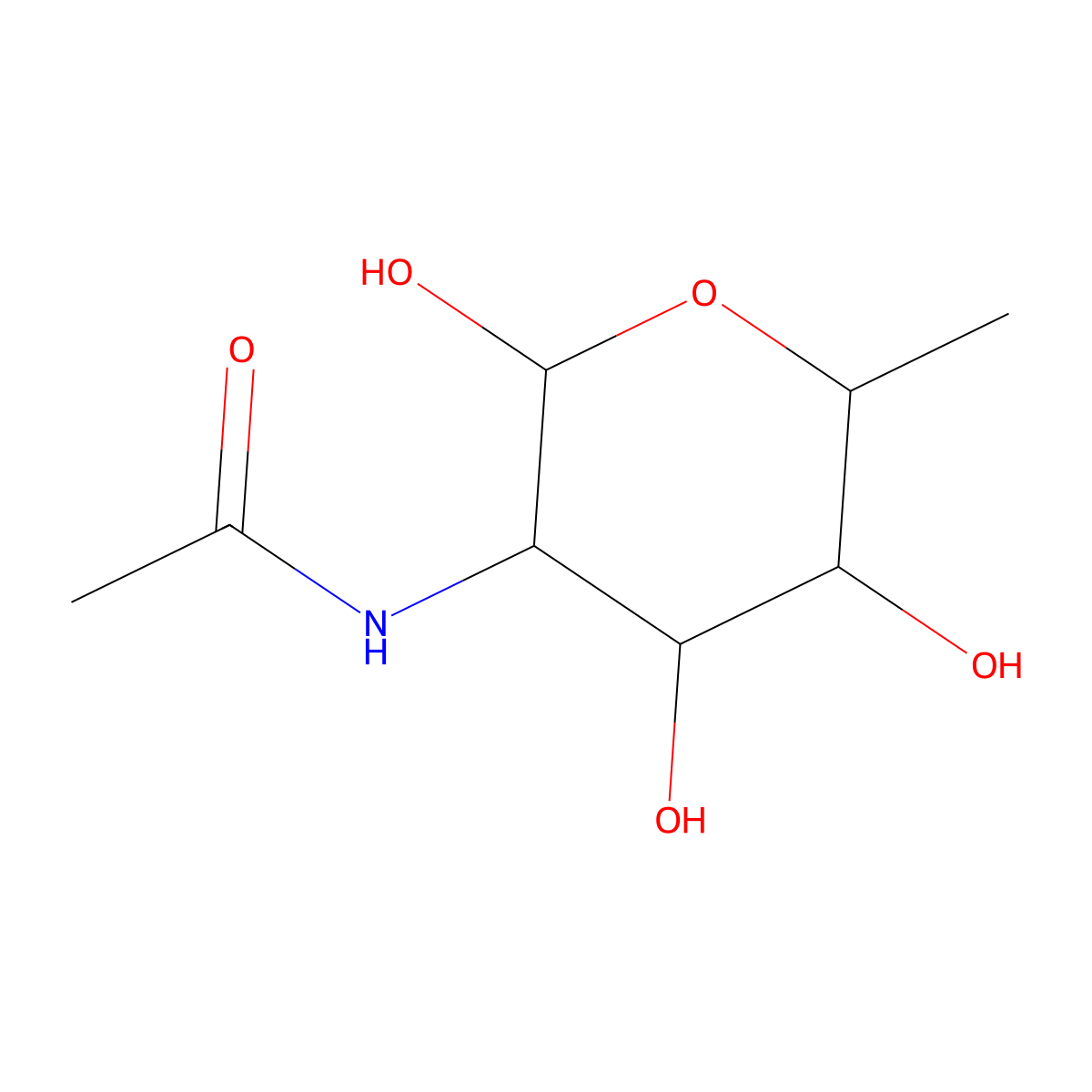 2-Acetamido-2,6-Dideoxy-Hexose molecular structure, CAS 200272-62-4