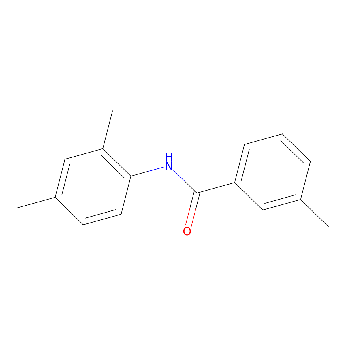 N-(2,4-dimethylphenyl)-3-methylbenzamide molecular structure, CAS 200279-64-7