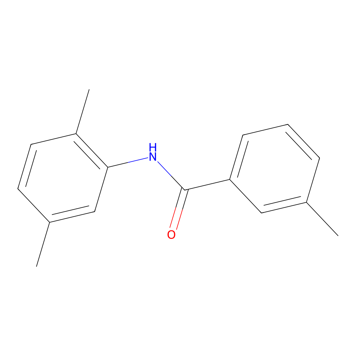 N-(2,5-dimethylphenyl)-3-methylbenzamide molecular structure, CAS 200279-66-9