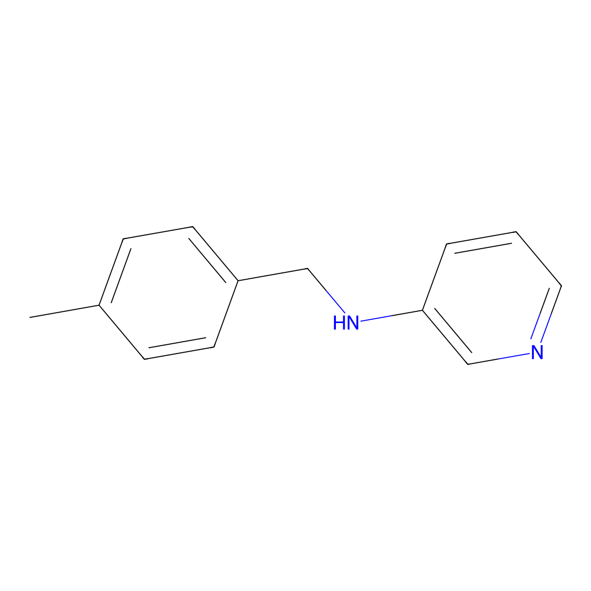 N-[(4-methylphenyl)methyl]pyridin-3-amine molecular structure, CAS 200279-80-7