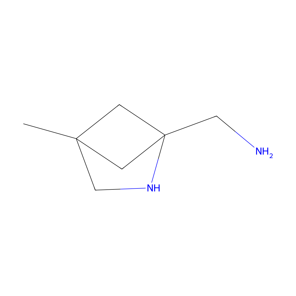 {4-Methyl-2-azabicyclo[2.1.1]hexan-1-yl}methanamine molecular structure, CAS 2002791-28-6