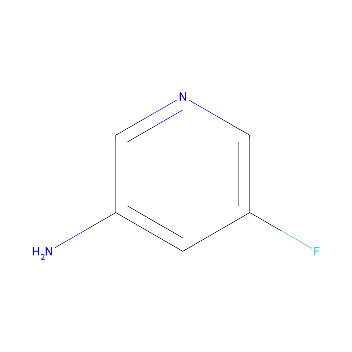 5-Fluoro-3-pyridinamine molecular structure, CAS 20028-16-4