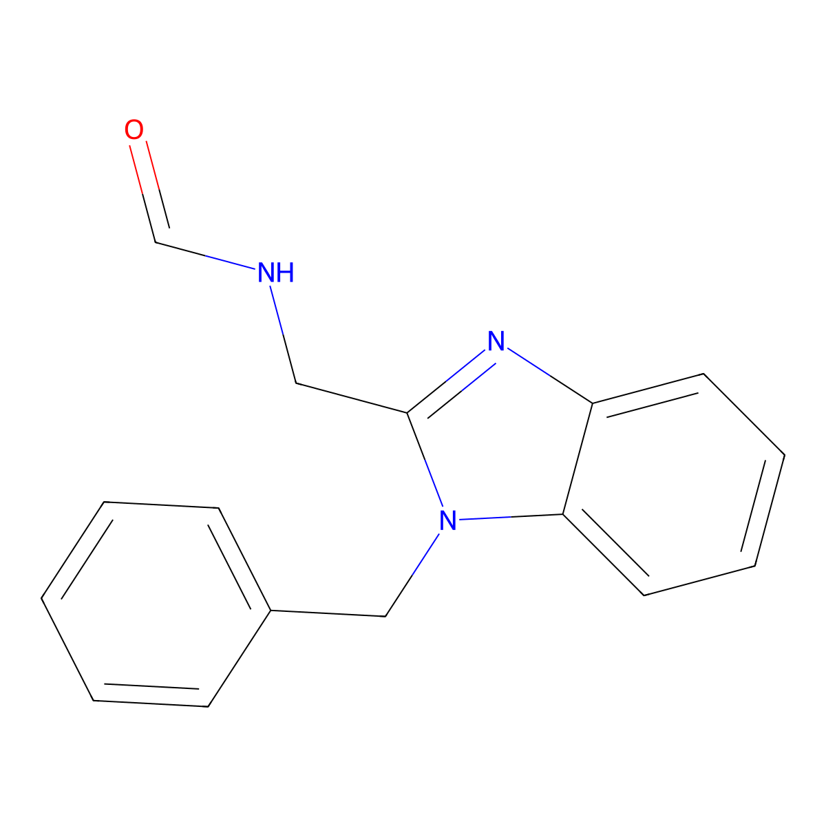 N-[(1-benzylbenzimidazol-2-yl)methyl]formamide molecular structure, CAS 20028-33-5