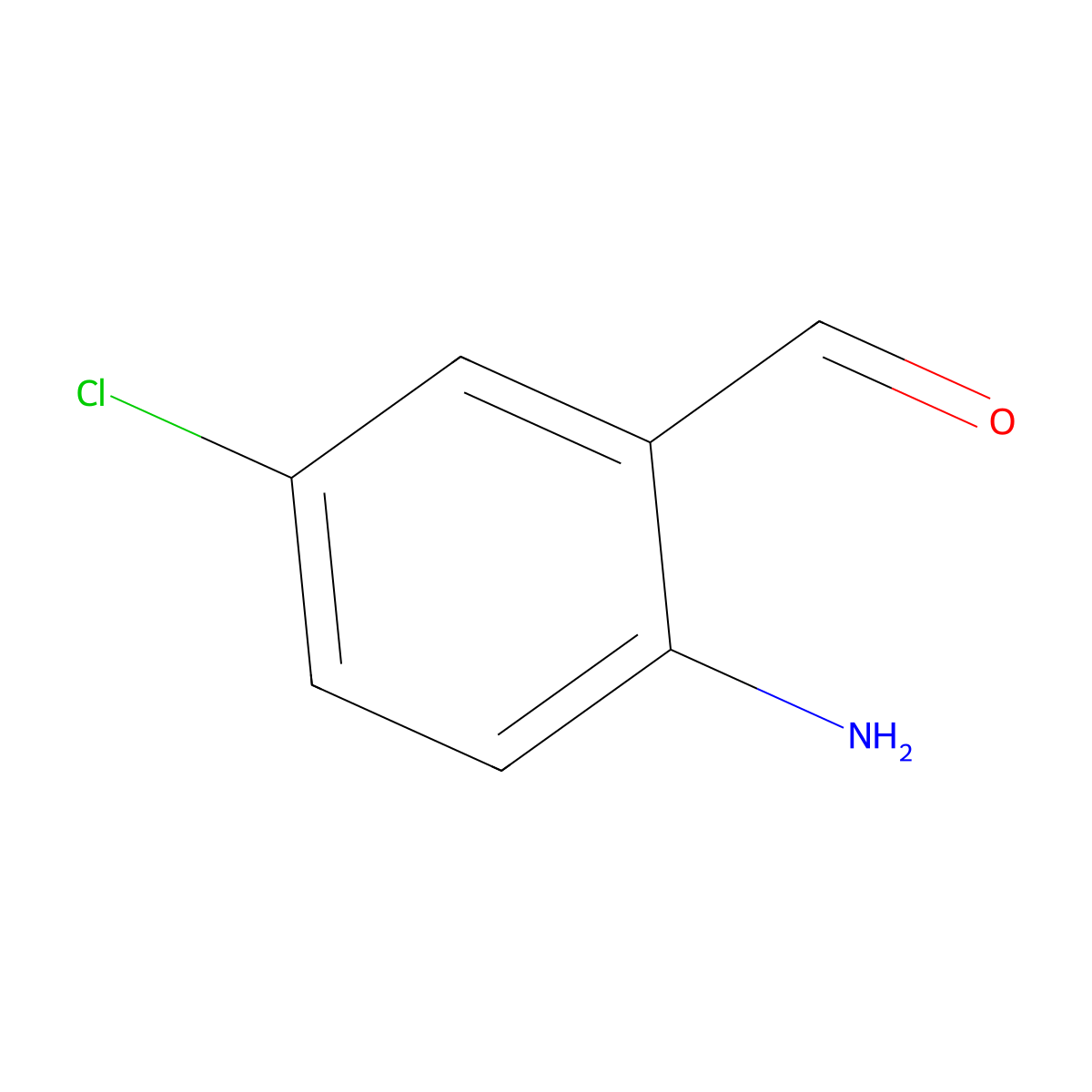 2-Amino-5-chlorobenzaldehyde molecular structure, CAS 20028-53-9