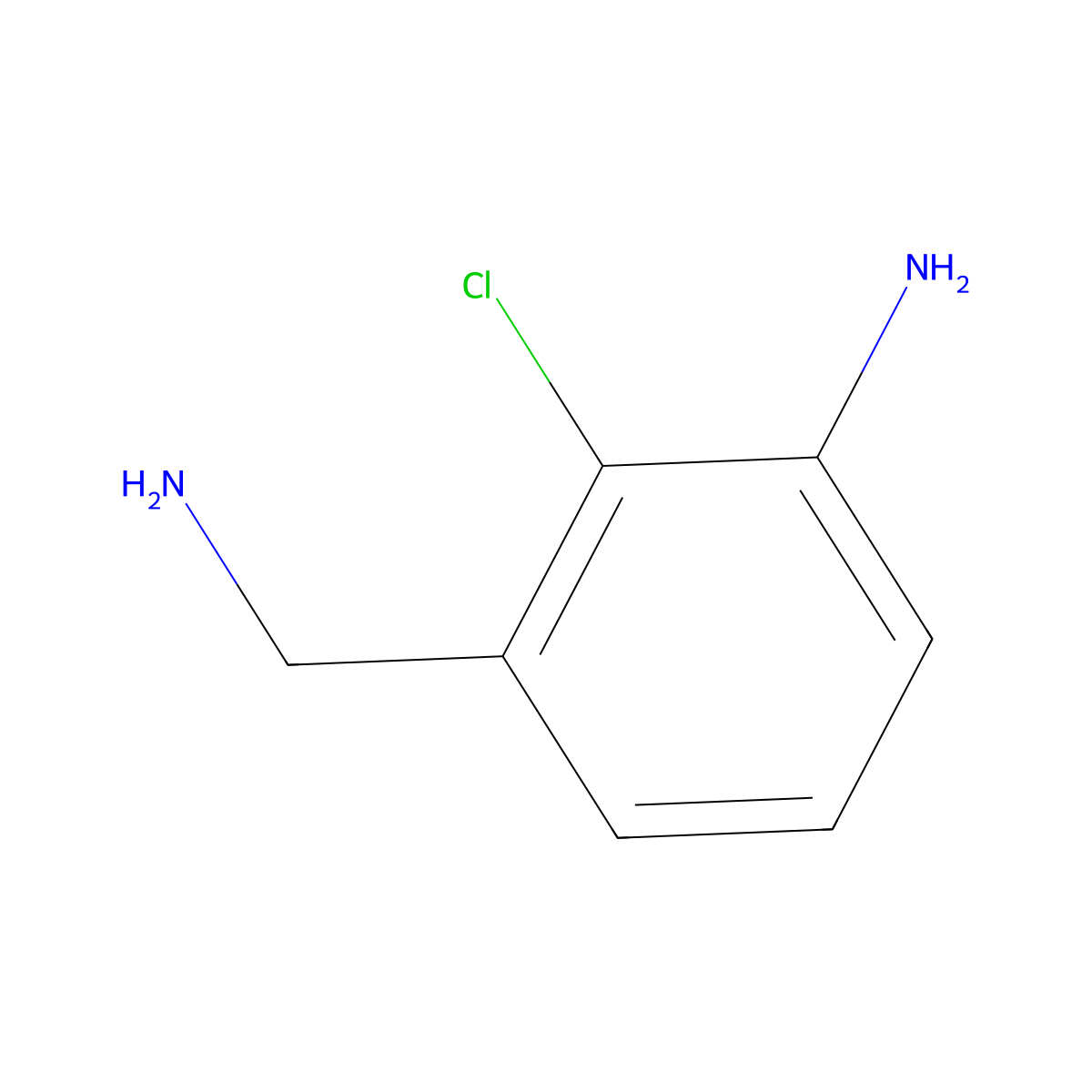 3-Amino-2-chlorobenzylamine molecular structure, CAS 200281-35-2