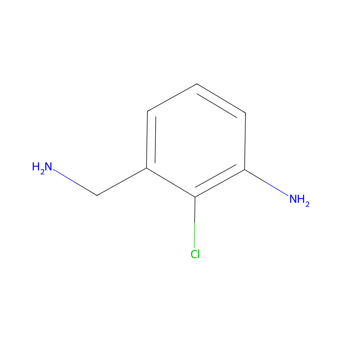 3-Amino-2-chlorobenzylamine molecular structure, CAS 200281-35-2