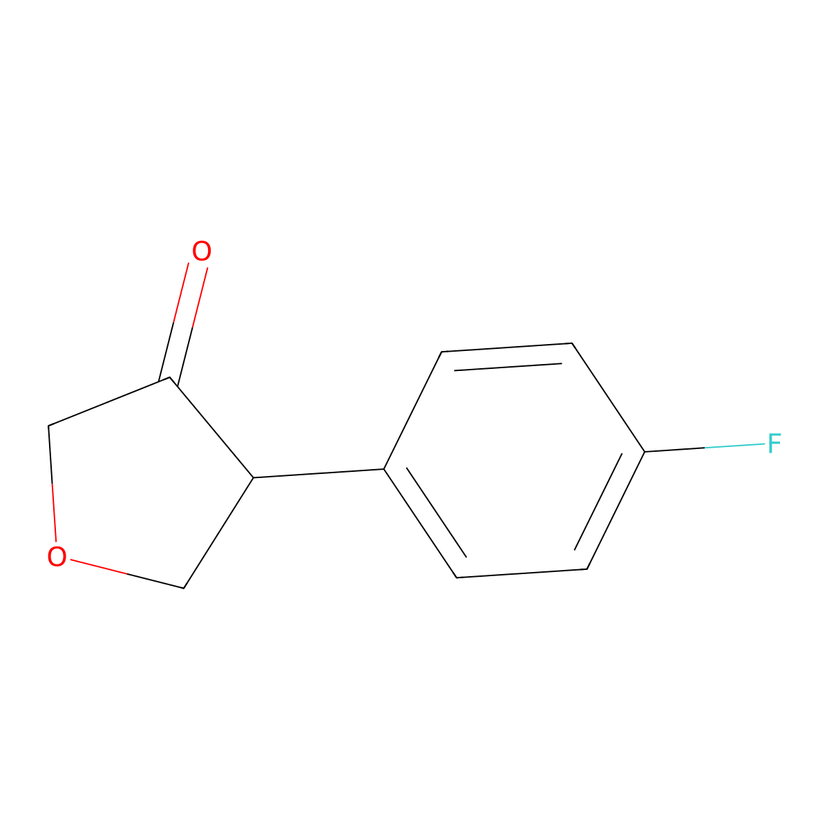 4-(4-Fluorophenyl)oxolan-3-one molecular structure, CAS 2002810-65-1