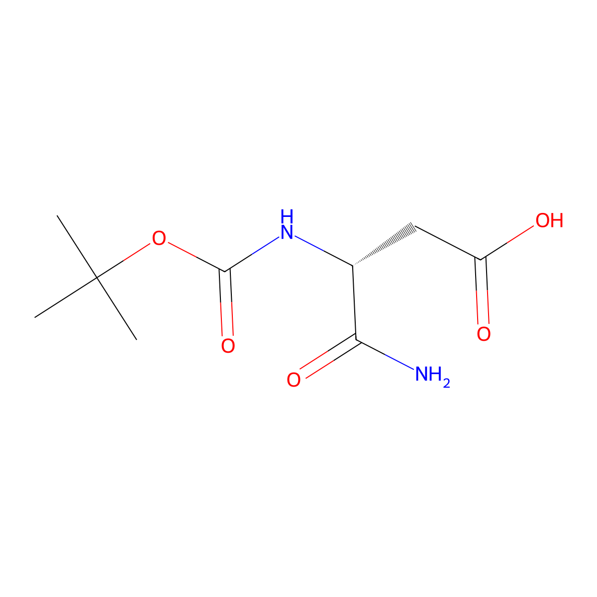 Boc-D-asp-NH2 molecular structure, CAS 200282-47-9