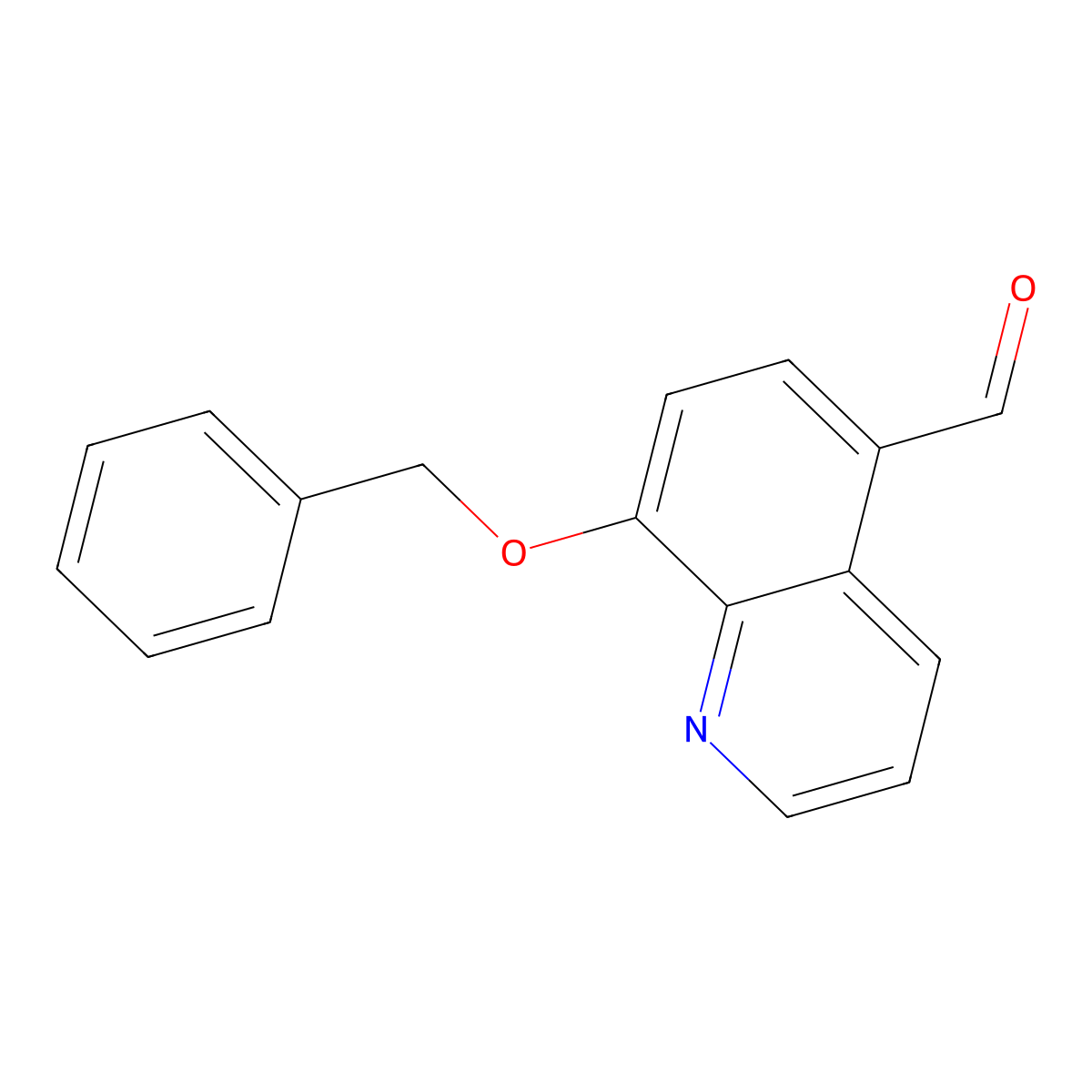 8-(Benzyloxy)quinoline-5-carbaldehyde molecular structure, CAS 200285-24-1