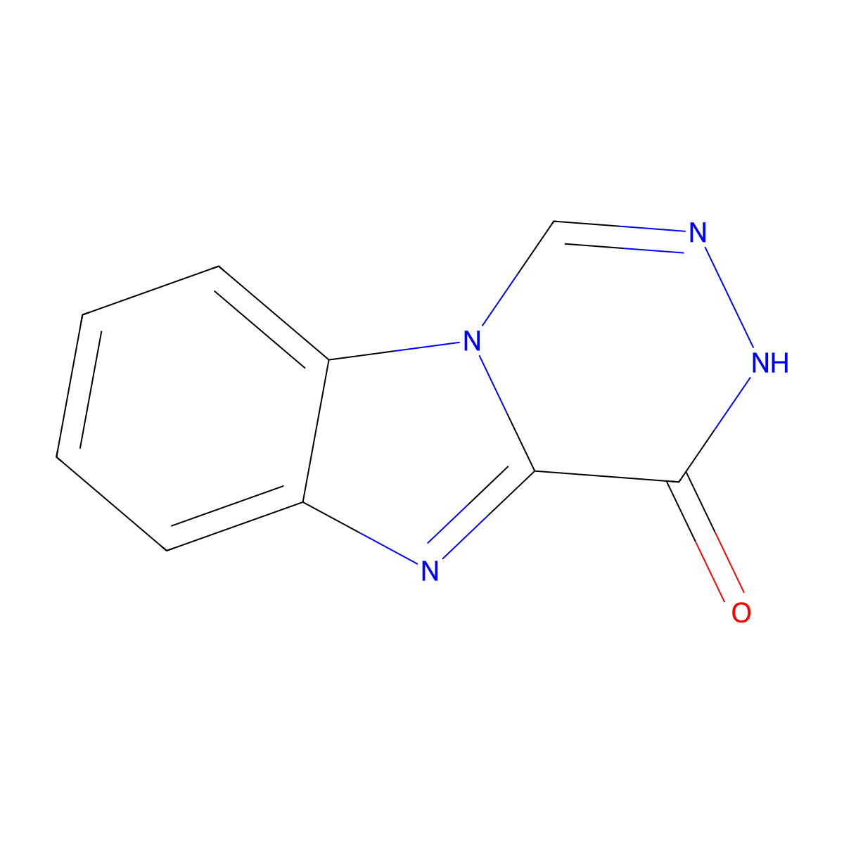 [1,2,4]Triazino[4,5-a]benzimidazol-4(3H)-one molecular structure, CAS 20029-13-4