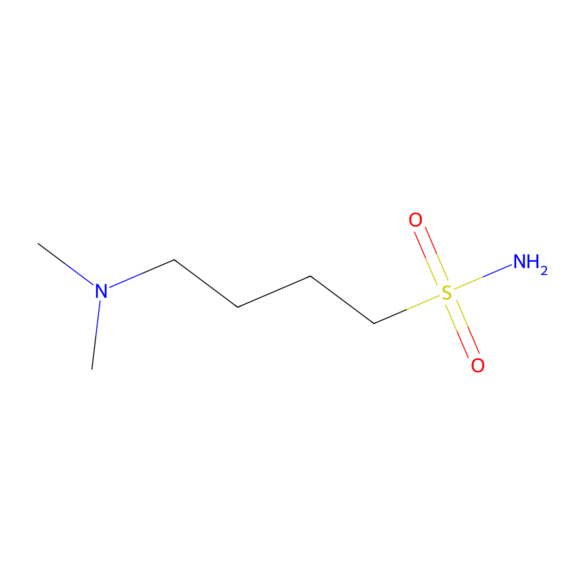 4-(Dimethylamino)butane-1-sulfonamide molecular structure, CAS 2002970-67-2