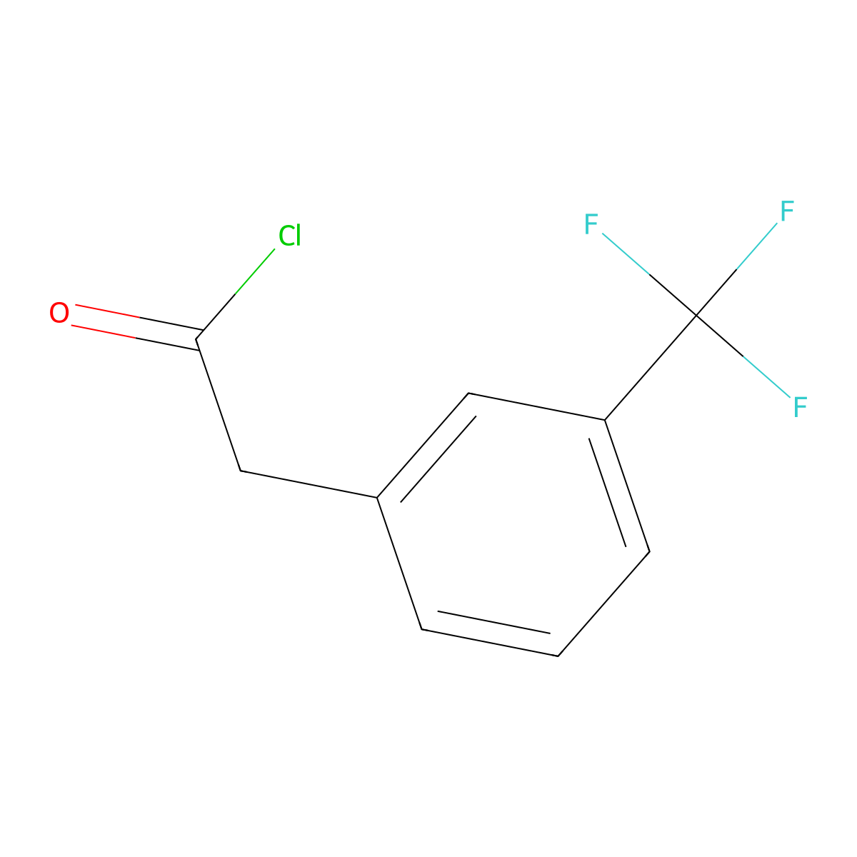 3-(Trifluoromethyl)phenylacetyl chloride molecular structure, CAS 2003-14-7